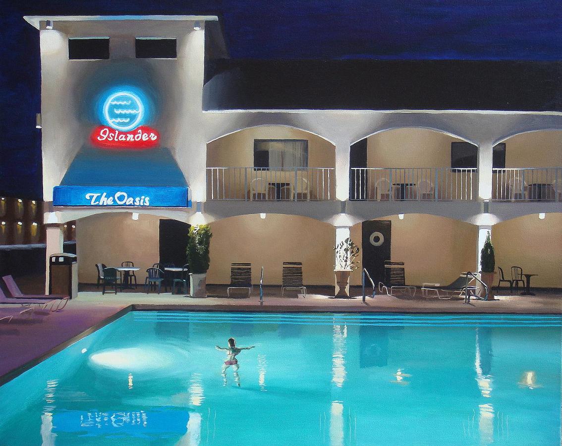 Oasis, oil on canvas, 24" x 32", 2007.