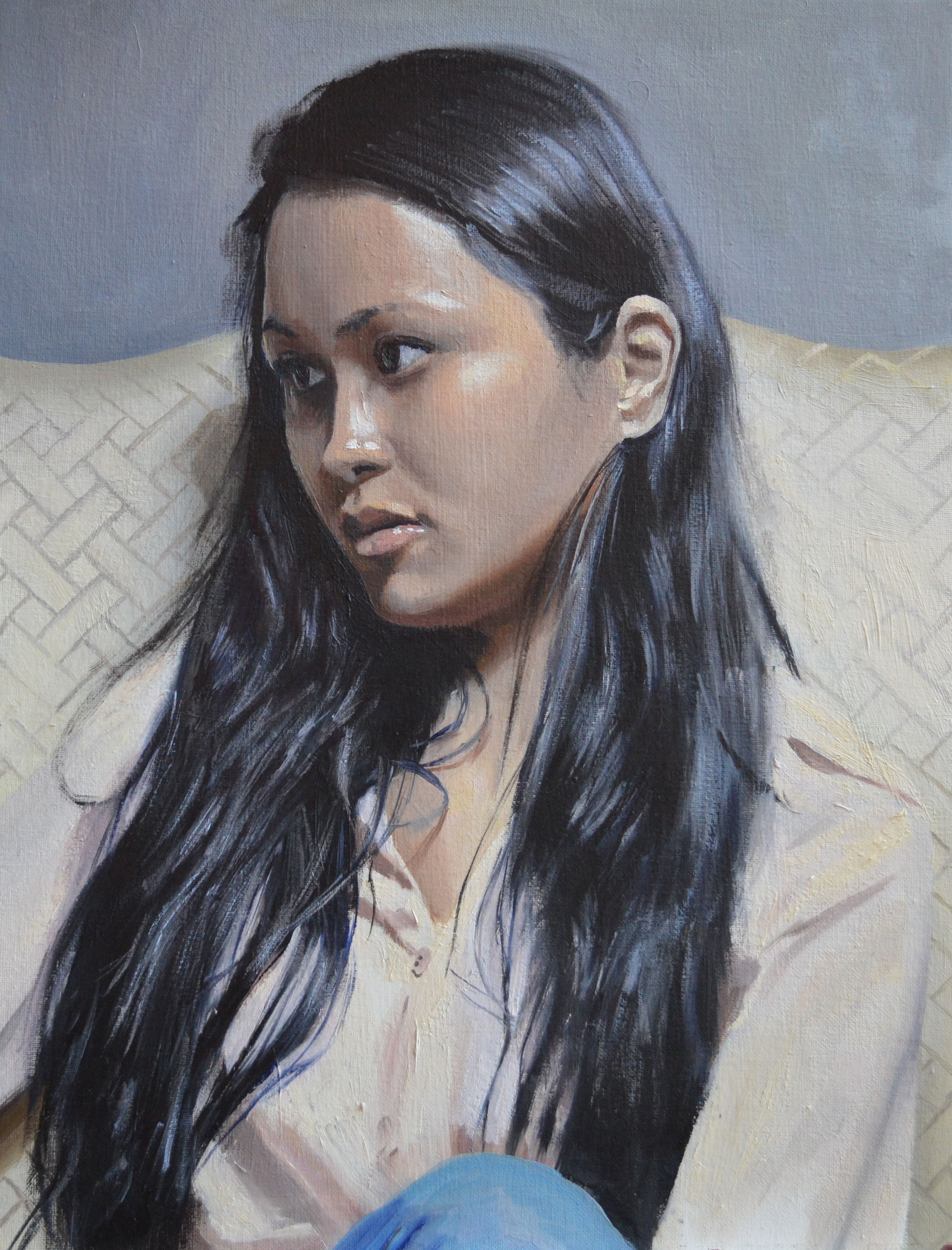 Aaliyah, oil on canvas, 12" x 16", 2012.